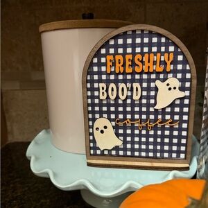 Halloween Ghost Coffee Sign
